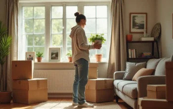 person moving into new home
