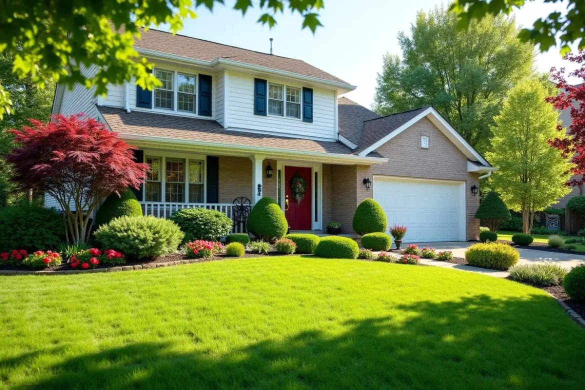 landscaping done before selling home