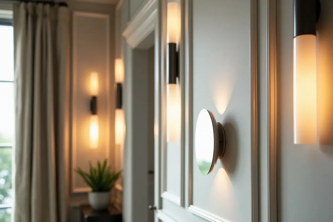stylish wall sconces showcasing battery, flush mount, and mirror lighting