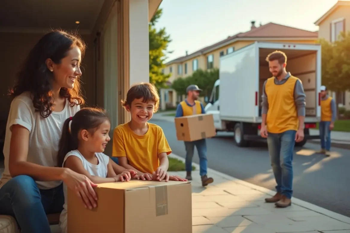 family preparing for moving day with helpful local movers