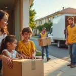 family preparing for moving day with helpful local movers