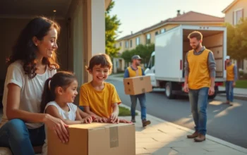 family preparing for moving day with helpful local movers