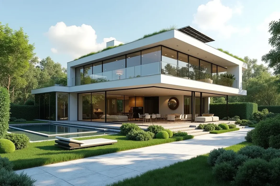 modern luxury home eco-friendly and sustainable living