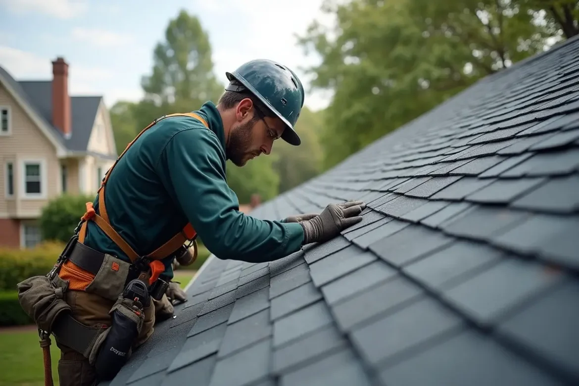 roofer performing precision work to protect long-term home investment