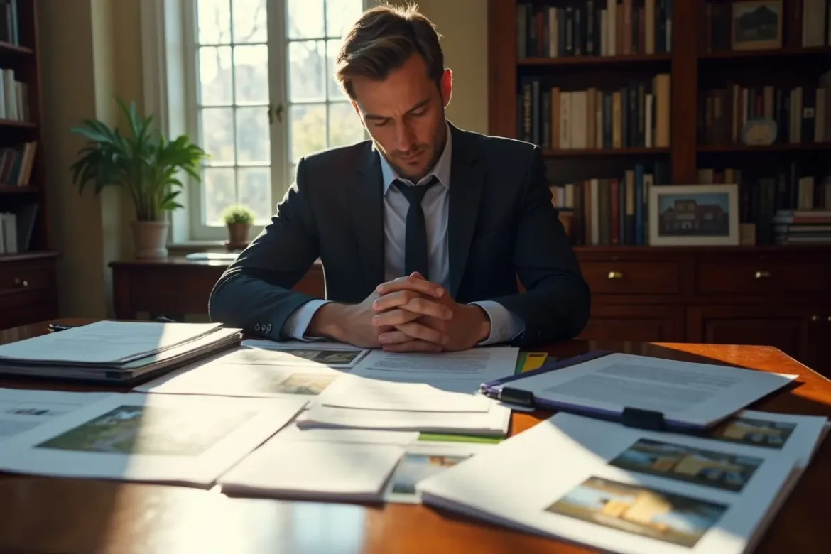 lawyer examining evidence to prove liability in property damage case