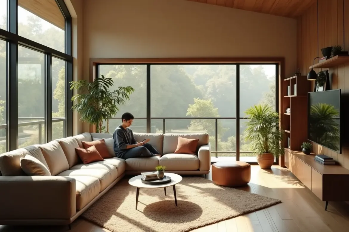 homeowner adapting interior design to fit differently shaped new space