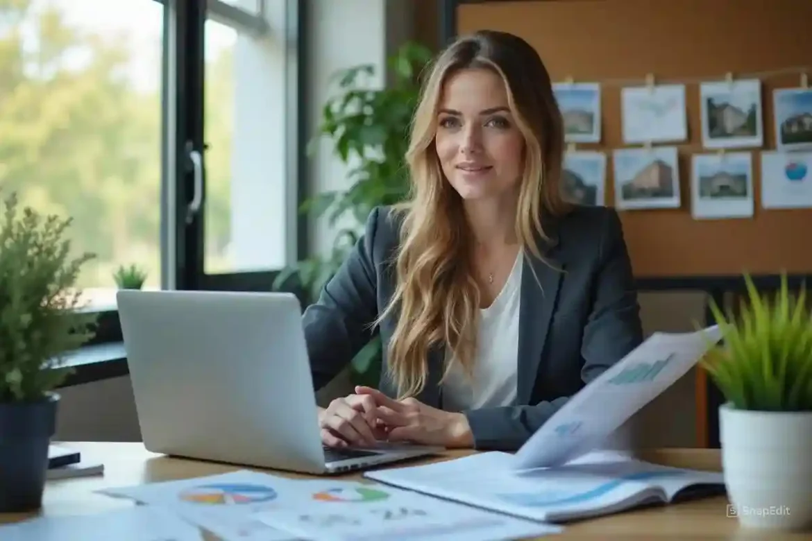 real estate agent using effective marketing tactics to stay busy year round