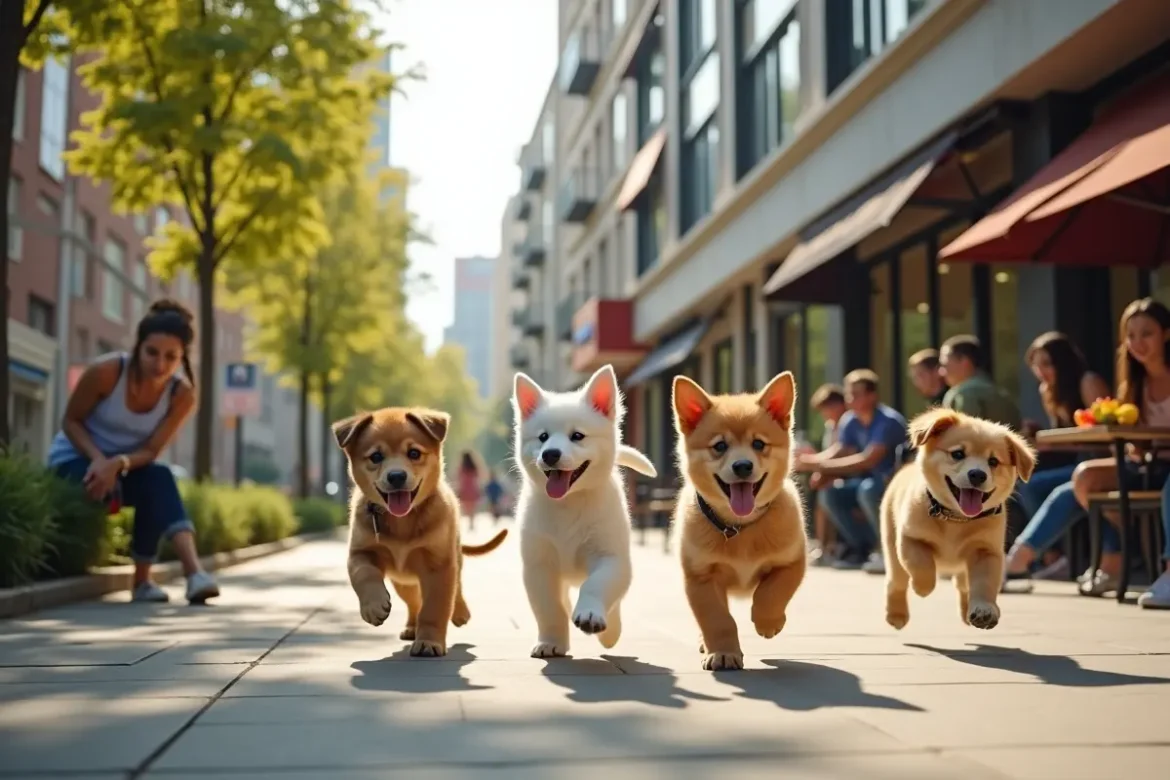 daily routines helping puppies adapt to city living
