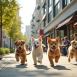 daily routines helping puppies adapt to city living