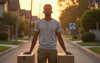 person letting go of belongings when starting fresh