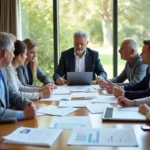 hoa board reviewing community banking account statements