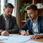 tenant reviewing housing violations with legal advisor