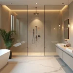 bathroom upgraded into relaxing retreat with modern spa features