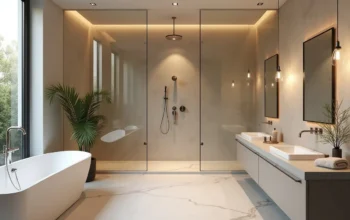 bathroom upgraded into relaxing retreat with modern spa features