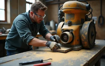 worker maintaining sanders regularly to ensure smooth and efficient operation