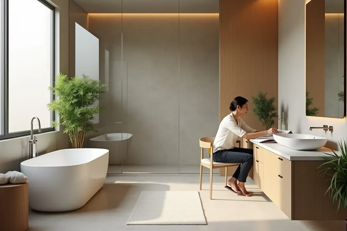 How to Design a Calm, Spa-Inspired Bathroom