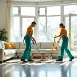 professional cleaners improving comfort and cleanliness throughout living spaces