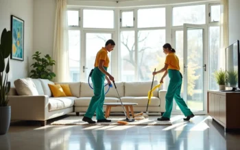professional cleaners improving comfort and cleanliness throughout living spaces