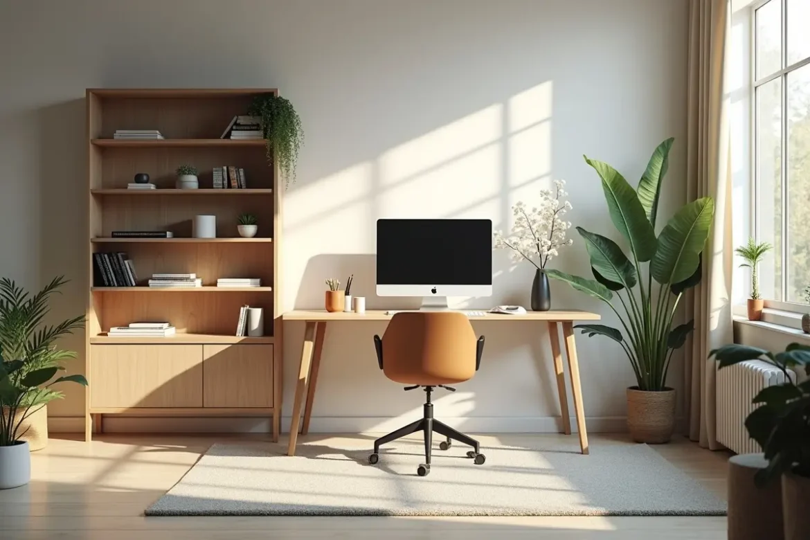 professional optimizing home office for greater focus and productivity