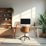 professional optimizing home office for greater focus and productivity