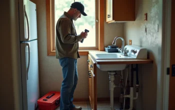 homeowner inspecting minor mechanical issues before costly property damage occurs