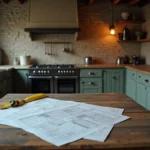 homeowner planning kitchen renovation before demolition in older montreal home